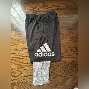 Adidas Kids Charcoal Gray Shorts